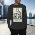 The Boston Terrier Mom Skeleton Spooky Season Halloween Men's Long Sleeve T-Shirt, gift for family, gift for coworker