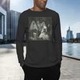 Boston Terrier Selfie With Ghosts Halloween Dog Lover Men's Long Sleeve T-Shirt, gift for family, gift for coworker