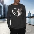 Boston Terrier Shirts For Women Girls Kids Heart Cute Men's Long Sleeve T-Shirt, gift for family, gift for coworker