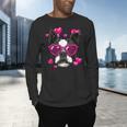 Boston Terrier Valentines Day Shirt Heart Dog Lover Men's Long Sleeve T-Shirt, gift for family, gift for coworker