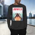 Boston Terriers Jowls Dog Mom Dog Dad Men's Long Sleeve T-Shirt, gift for family, gift for coworker