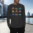 Boston Terriers Yoga Asana Pose And Meditation Men's Long Sleeve T-Shirt, gift for family, gift for coworker