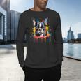 Colorful Boston Terrier Dog For Men Women Kids Men's Long Sleeve T-Shirt, gift for family, gift for coworker