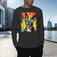 Dog Boston Terrier Hawaiian Men's Long Sleeve T-Shirt, gift for family, gift for coworker