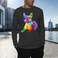 Dog Lover Boston Terrier Dog Colorful Boston Terrier Men Women Kids Men's Long Sleeve T-Shirt, gift for family, gift for coworker