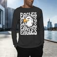 Eagles School Sports Fan Team Spirit Teacher Parent Student Men&#x27;s Long Sleeve T-Shirt, gift for family, gift for coworker