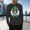 Green Boston Terrier Shamrock St Patricks Day Boston Terrier Men's Long Sleeve T-Shirt, gift for family, gift for coworker