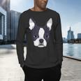 Kids Boston Terrier Dog For Women And Girls Men's Long Sleeve T-Shirt, gift for family, gift for coworker