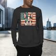 Patriotic Boston Terrier Dog Lover USA Flag 4th Of July For Men Women Kids Men's Long Sleeve T-Shirt, gift for family, gift for coworker