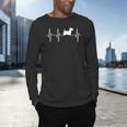 Scottish Terrier Dog Heartbeat Scottie Dog Lover T-Shirt Men's Long Sleeve T-Shirt, gift for family, gift for coworker