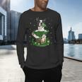 St Patrick's Day Leprechaun Boston Terrier Dog Shamrock For Men Women Kids Men's Long Sleeve T-Shirt, gift for family, gift for coworker
