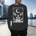 Tarot Card Vintage Crescent Moon Boston Terrier Dog Mom Men's Long Sleeve T-Shirt, gift for family, gift for coworker