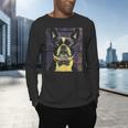 Vintage Boston Terrier Dog Men's Long Sleeve T-Shirt, gift for family, gift for coworker