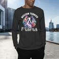Watercolor Floral Boston Terrier Mama Dog Lover Mother's Day For Men Women Girls Kids Men's Long Sleeve T-Shirt, gift for family, gift for coworker