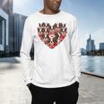 Boston Terrier Heart Valentine Boston Terrier Men's Long Sleeve T-Shirt, gift for family, gift for coworker