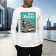 Boston Terrier Merry Christmas Tree Truck Dog X-Mas Men's Long Sleeve T-Shirt, gift for family, gift for coworker