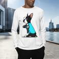Boston Terrier Tattoos I Love Mom Men's Long Sleeve T-Shirt, gift for family, gift for coworker