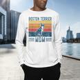Dog Boston Terrier Mom Vintage Boston Terrier Mom Men's Long Sleeve T-Shirt, gift for family, gift for coworker