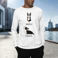 Inhale Exhale Yoga Boston Terrier Tshirt Men's Long Sleeve T-Shirt, gift for family, gift for coworker