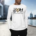 Peace Love Boston Terrier Boston Terrier Lover Dog Mom Men's Long Sleeve T-Shirt, gift for family, gift for coworker