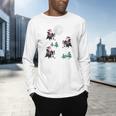 Xmas Tree Santa Riding Boston Terrier Christmas Men's Long Sleeve T-Shirt, gift for family, gift for coworker