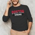 Boston Strong Logo Vintage Boston City Skyline Men's Long Sleeve T-Shirt, novelty gifts, funny gifts