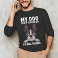 Boston Terrier American Gentleman Dog Lover I'm Well Trained Men's Long Sleeve T-Shirt, novelty gifts, funny gifts