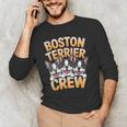 Boston Terrier Crew Cartoon For Dog Owner Pet Boston Terrier Men's Long Sleeve T-Shirt, novelty gifts, funny gifts