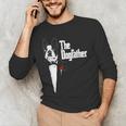 Boston Terrier Dad The DogFather Shirt Boston Terrier Men's Long Sleeve T-Shirt, novelty gifts, funny gifts