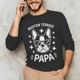 Boston Terrier Dad Boston Terrier Men's Long Sleeve T-Shirt, novelty gifts, funny gifts
