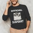 Boston Terrier Dog Official Sleepshirt Pajamas Nightgown For Men Women Girls Kids Men's Long Sleeve T-Shirt, novelty gifts, funny gifts