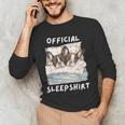 Boston Terrier Dog Official Sleepshirt Pajamas Nightgown Men Women Girls Kids Men's Long Sleeve T-Shirt, novelty gifts, funny gifts