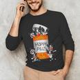 Boston Terrier Happy Pills T-Shirt Men's Long Sleeve T-Shirt, novelty gifts, funny gifts