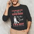 Boston Terrier Mom American Gentleman Dog Lover Mother's Day Men's Long Sleeve T-Shirt, novelty gifts, funny gifts