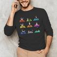 Boston Terriers Yoga Asana Pose And Meditation Men's Long Sleeve T-Shirt, novelty gifts, funny gifts