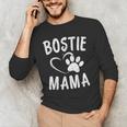 Fun Bostie Mama Dog Lover Apparel Boston Terrier Mom Men's Long Sleeve T-Shirt, novelty gifts, funny gifts