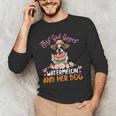 This Girl Loves Watermelon And Her Boston Terrier Dog Mother Men's Long Sleeve T-Shirt, novelty gifts, funny gifts