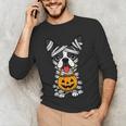 Halloween Dog Boston Terrier Mummy Costume Men Women Kids Men's Long Sleeve T-Shirt, novelty gifts, funny gifts