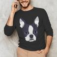 Kids Boston Terrier Dog For Women And Girls Men's Long Sleeve T-Shirt, novelty gifts, funny gifts