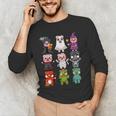 Pig Spooky Ghost Witch Boo-Jee Horror Pumpkin Pig Halloween Men's Long Sleeve T-Shirt, novelty gifts, funny gifts