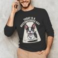 Today Is A Boston Terrier Day Cute Dog Lover Cartoon Men's Long Sleeve T-Shirt, novelty gifts, funny gifts