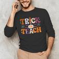 Trick Or Teach Teacher Halloween Costume Men Women Men&#x27;s Long Sleeve T-Shirt, novelty gifts, funny gifts