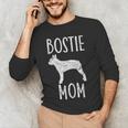 Vintage Boston Terrier Mom Dog Owner Bostie Mother Men's Long Sleeve T-Shirt, novelty gifts, funny gifts