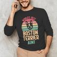 Worlds Best Boston Terrier Aunt Men's Long Sleeve T-Shirt, novelty gifts, funny gifts