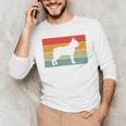 Boston Terrier Dog Lover Retro Vintage Cool For Dog Owner Men's Long Sleeve T-Shirt, novelty gifts, funny gifts