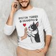 Boston Terrier Grandma Mother's Day Dog Mom Men's Long Sleeve T-Shirt, novelty gifts, funny gifts