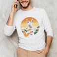 Boston Terrier Guitar Retro Men's Long Sleeve T-Shirt, novelty gifts, funny gifts