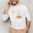 Boston Terrier Halloween Cute Bostie Dog Pocket Boo Men's Long Sleeve T-Shirt, novelty gifts, funny gifts