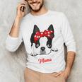 Boston Terrier Mum Dog Woman Idea Men's Long Sleeve T-Shirt, novelty gifts, funny gifts