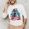 Boston Terrier Santa Claus Coffee Mug Merry Christmas Dogs Men's Long Sleeve T-Shirt, novelty gifts, funny gifts